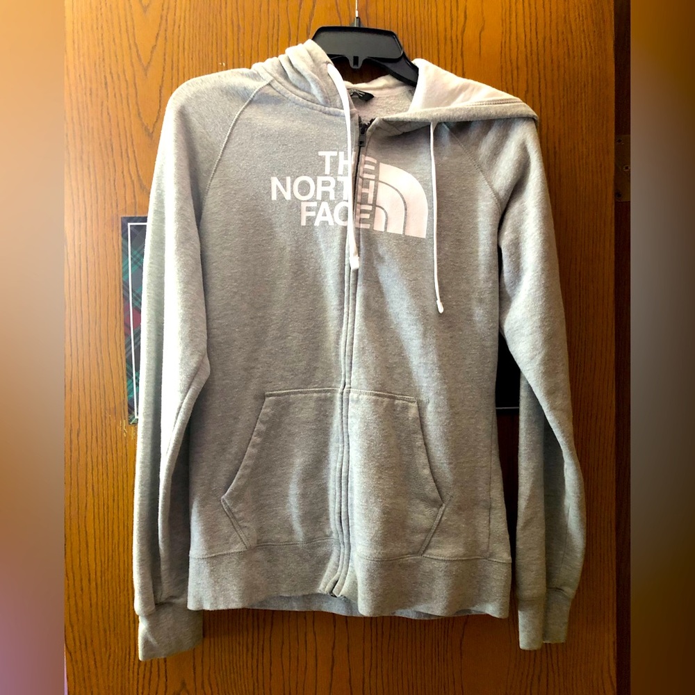 North face hoodie, gray size medium women’s